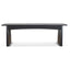 CDB10259-NI 1.4m Elm Dining Bench - Full Black