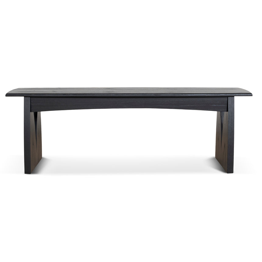 CDB10259-NI 1.4m Elm Dining Bench - Full Black