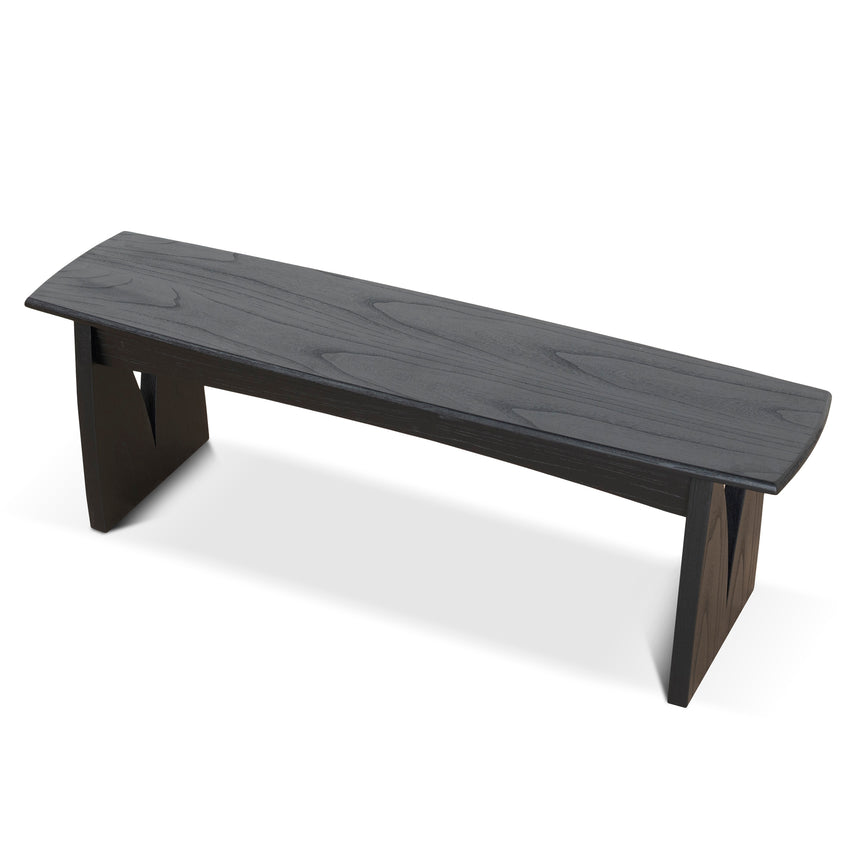 CDB10259-NI 1.4m Elm Dining Bench - Full Black