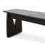 CDB10259-NI 1.4m Elm Dining Bench - Full Black