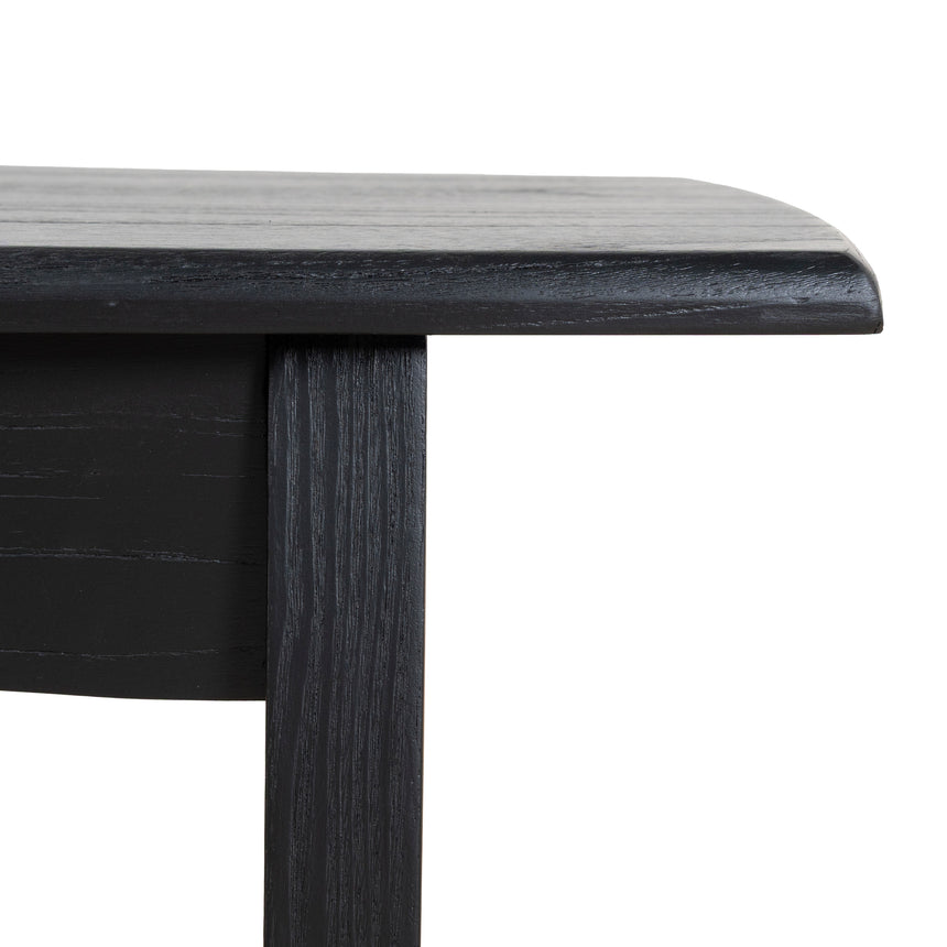CDB10259-NI 1.4m Elm Dining Bench - Full Black