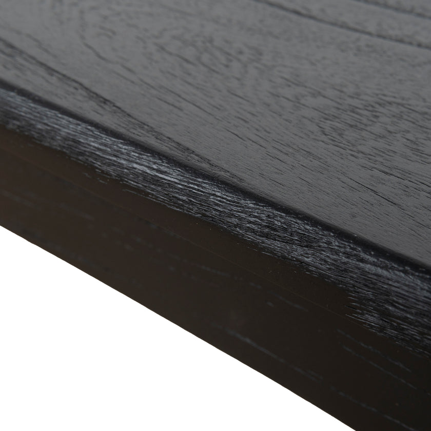 CDB10259-NI 1.4m Elm Dining Bench - Full Black