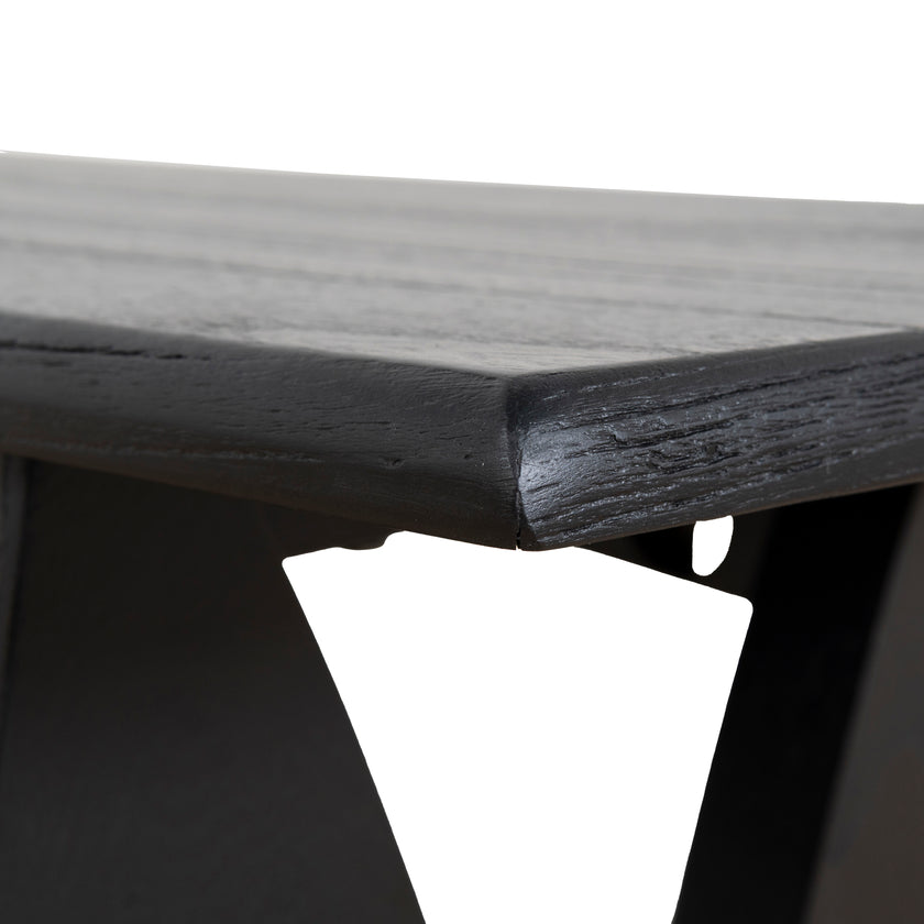 CDB10259-NI 1.4m Elm Dining Bench - Full Black