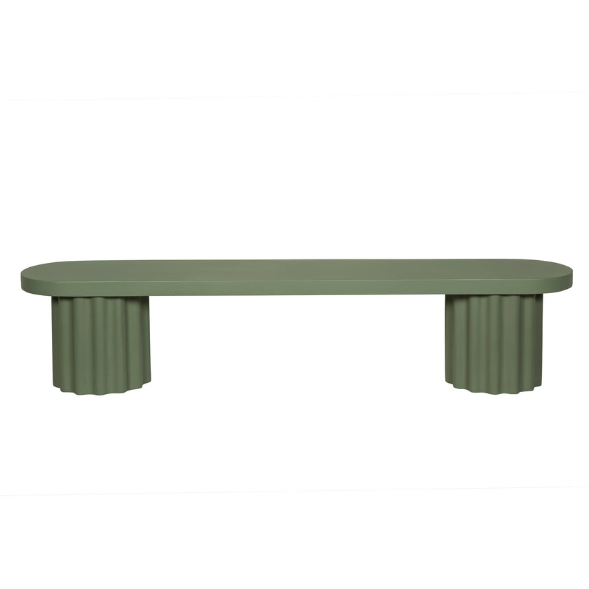 CDB12294-CO 2.1m Concrete Bench - Green
