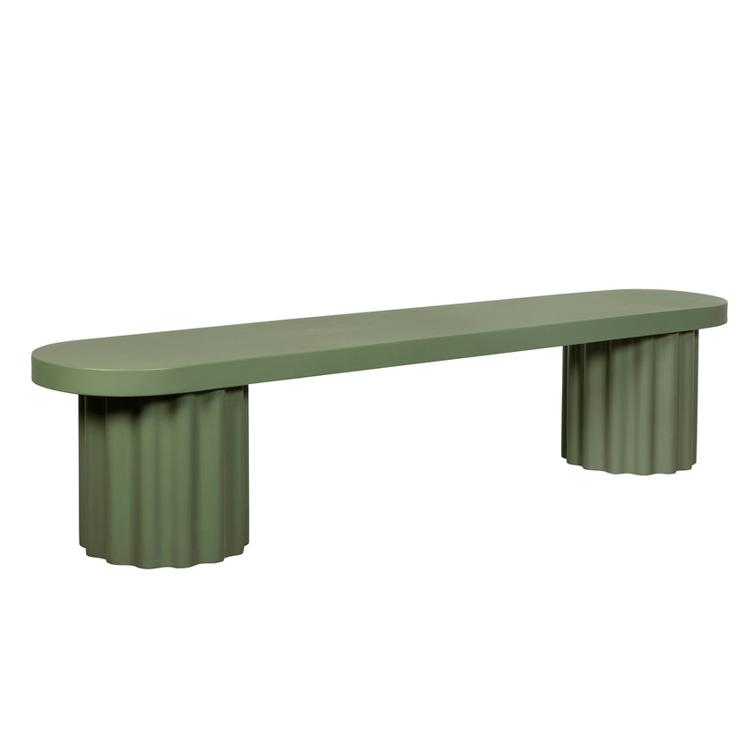 CDB12294-CO 2.1m Concrete Bench - Green
