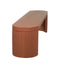 CDB12298-CO 2m Concrete Bench - Terracotta