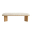 CDB12566-IG 1.5m Natural Bench - Honeycomb White
