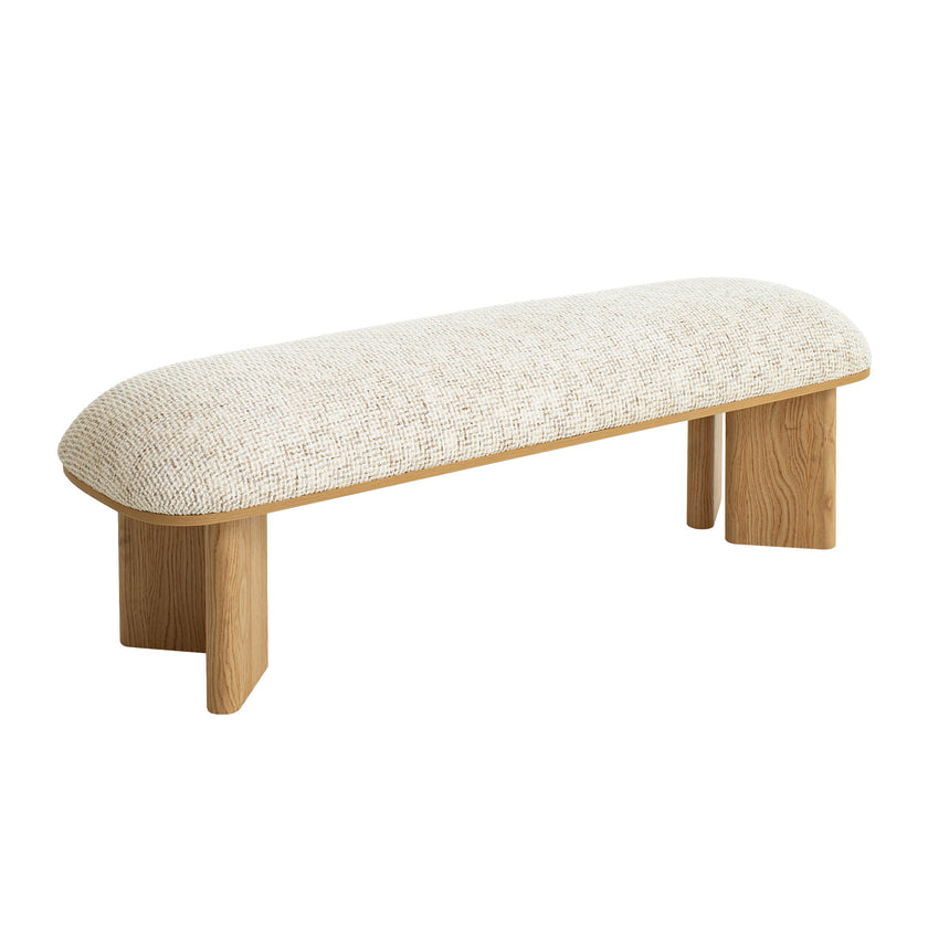 CDB12566-IG 1.5m Natural Bench - Plush Beige