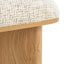 CDB12566-IG 1.5m Natural Bench - Honeycomb White