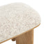 CDB12566-IG 1.5m Natural Bench - Honeycomb White