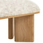 CDB12566-IG 1.5m Natural Bench - Honeycomb White