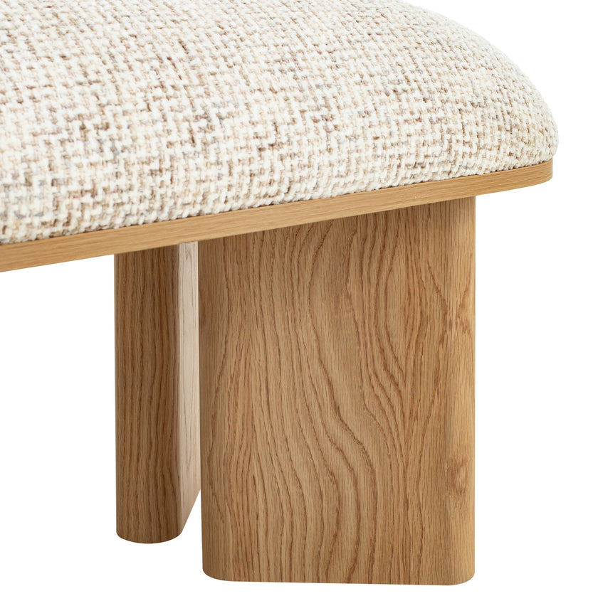 CDB12566-IG 1.5m Natural Bench - Honeycomb White