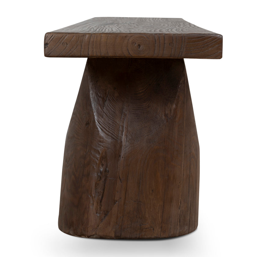 CDB12677-NA 2m Elm Bench - Dark Brown