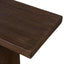 CDB12677-NA 2m Elm Bench - Dark Brown