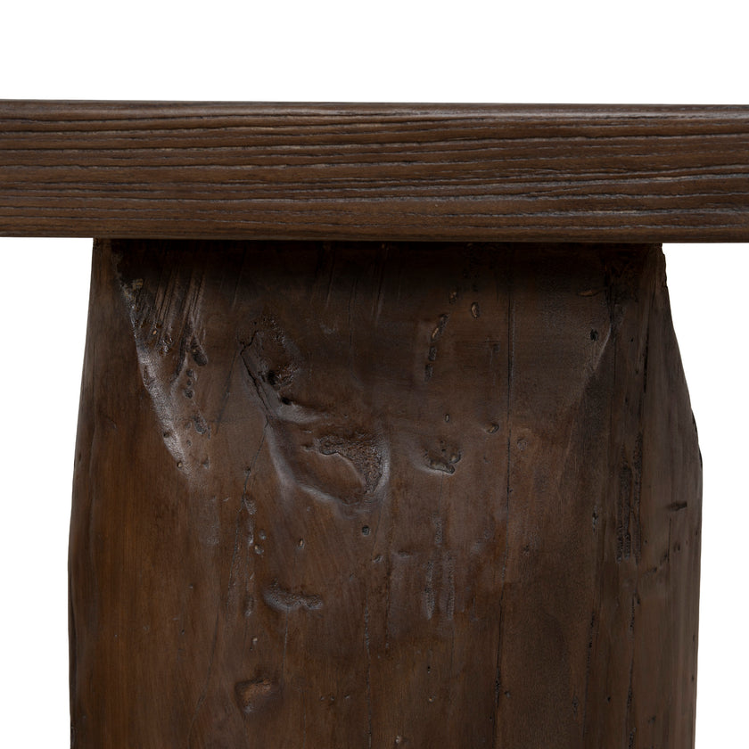 CDB12678-NA 2.5m Elm Bench - Dark Brown
