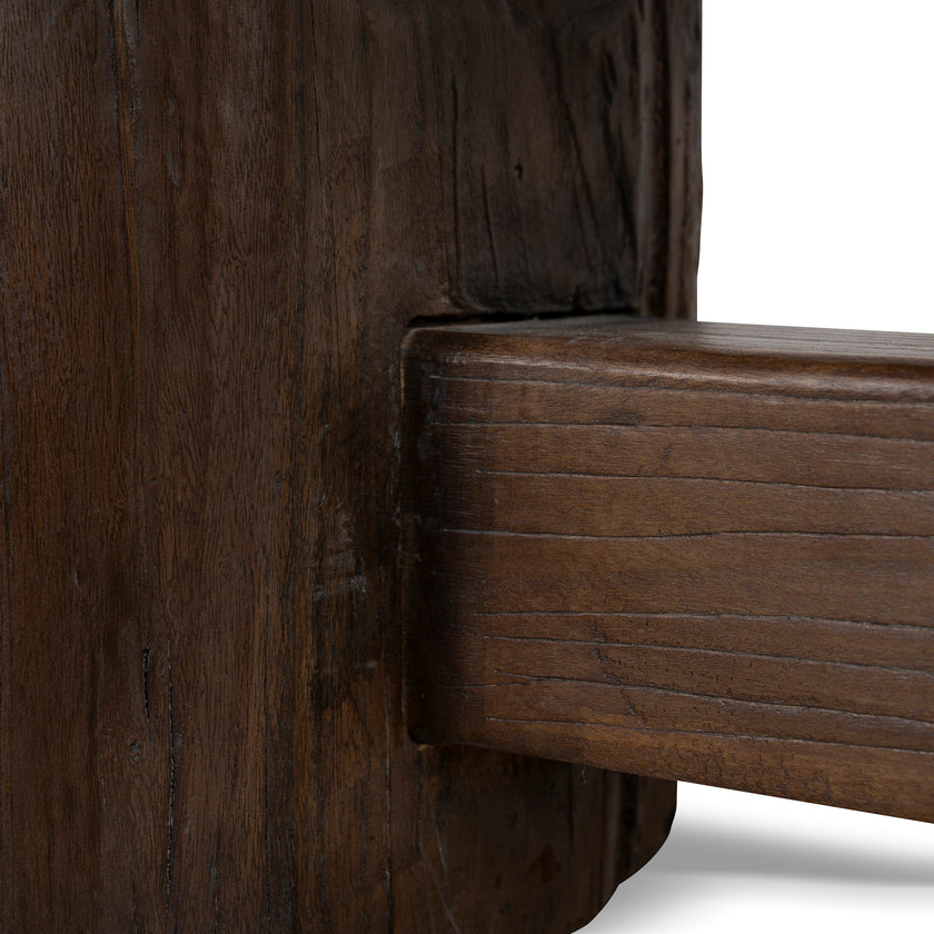 CDB12678-NA 2.5m Elm Bench - Dark Brown