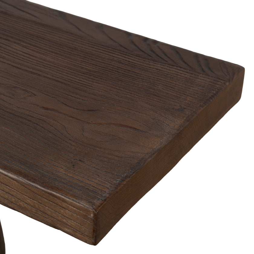 CDB12678-NA 2.5m Elm Bench - Dark Brown