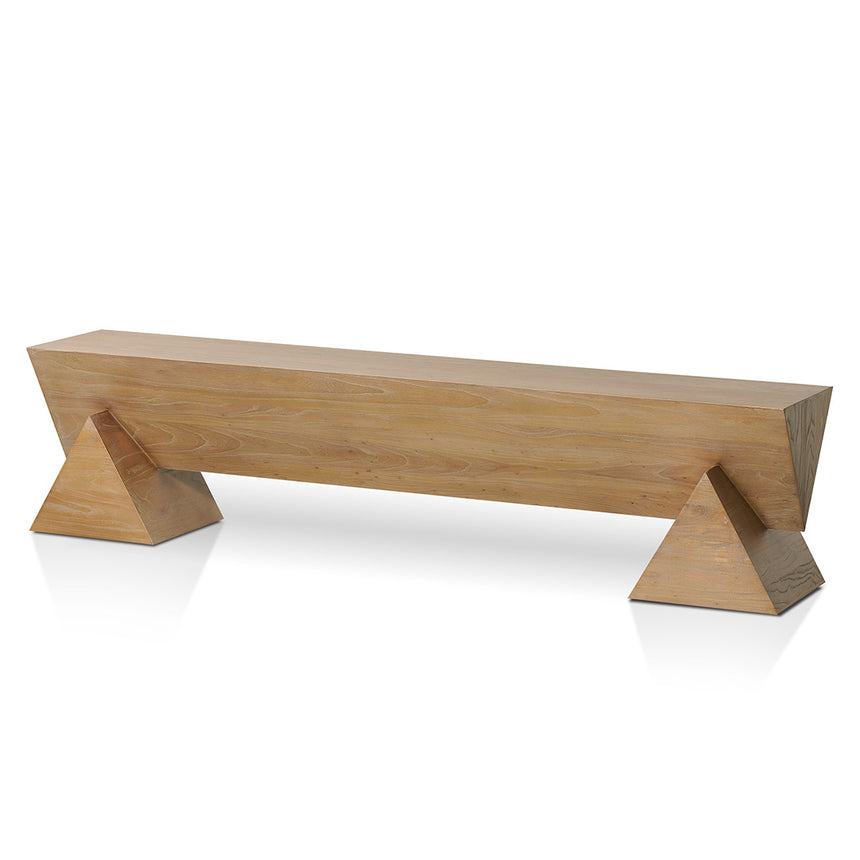 CDB8959-NI 1.6m Walnut Elm Bench - Natural Linen