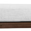 CDB8959-NI 1.6m Walnut Elm Bench - Natural Linen