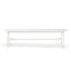 CDB8990-KD 1.8m Wooden Bench - Full White