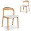 CDC10182-SD Natural Dining Chair - Beige (Set of 2)