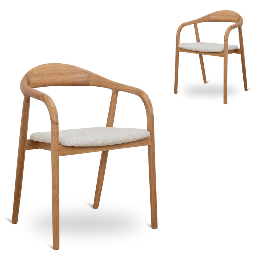 CDC10182-SD Natural Dining Chair - Beige (Set of 2)