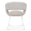 CDC10193-FH White Dining Chair - Clay Grey (Set of 2)