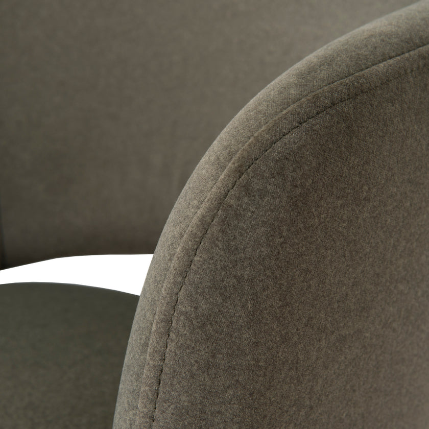 CDC10194-FH White Dining Chair - Dark Moss Green (Set of 2)