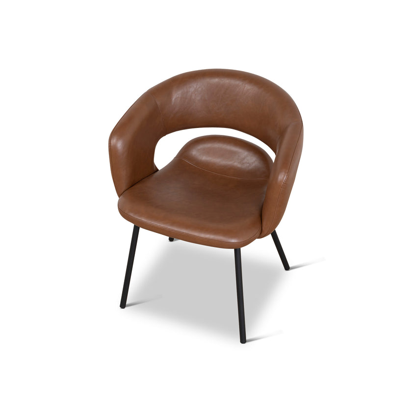 CDC10218-FHx2 Black Dining Chair - Antique Brown (Set of 2 )
