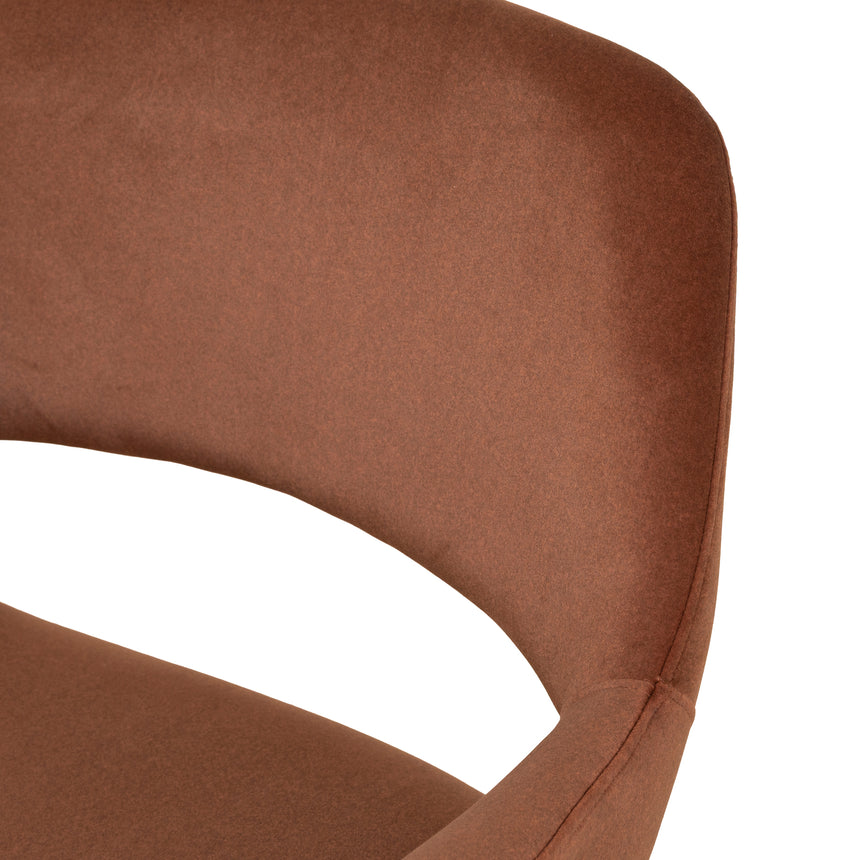 CDC10221-FH Black Dining Chair - Red Bronze Seat (Set of 2)