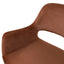 CDC10221-FH Black Dining Chair - Red Bronze Seat (Set of 2)