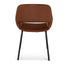 CDC10221-FH Black Dining Chair - Red Bronze Seat (Set of 2)