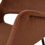 CDC10221-FH Black Dining Chair - Red Bronze Seat (Set of 2)
