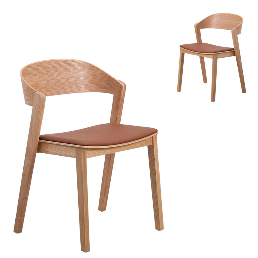 CDC10182-SD Natural Dining Chair - Beige (Set of 2)
