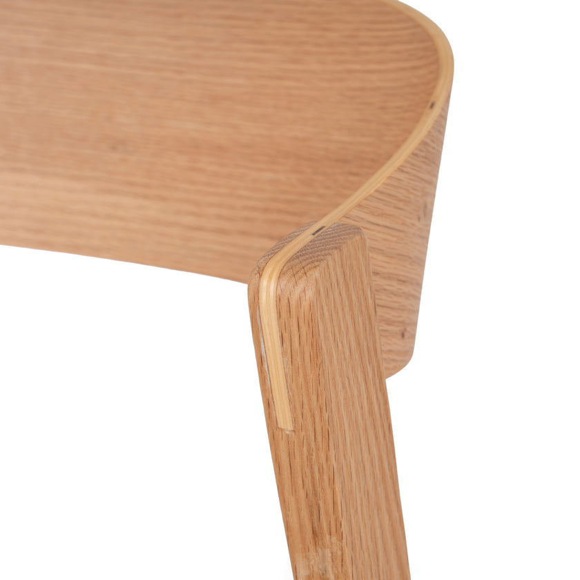 CDC10291-SD Natural Dining Chair - Grey Seat (Set of 2)