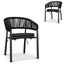 CDC10303-ID Outdoor Dining Chair - Charcoal (Set of 2)