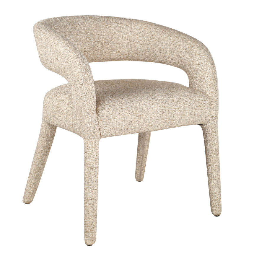 CDC10291-SD Natural Dining Chair - Grey Seat (Set of 2)