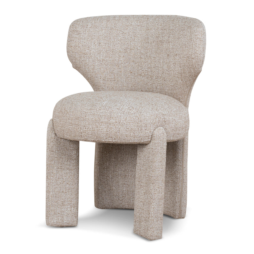 CDC10056-SDx2 Natural Dining Chair - Grey Seat (Set of 2)