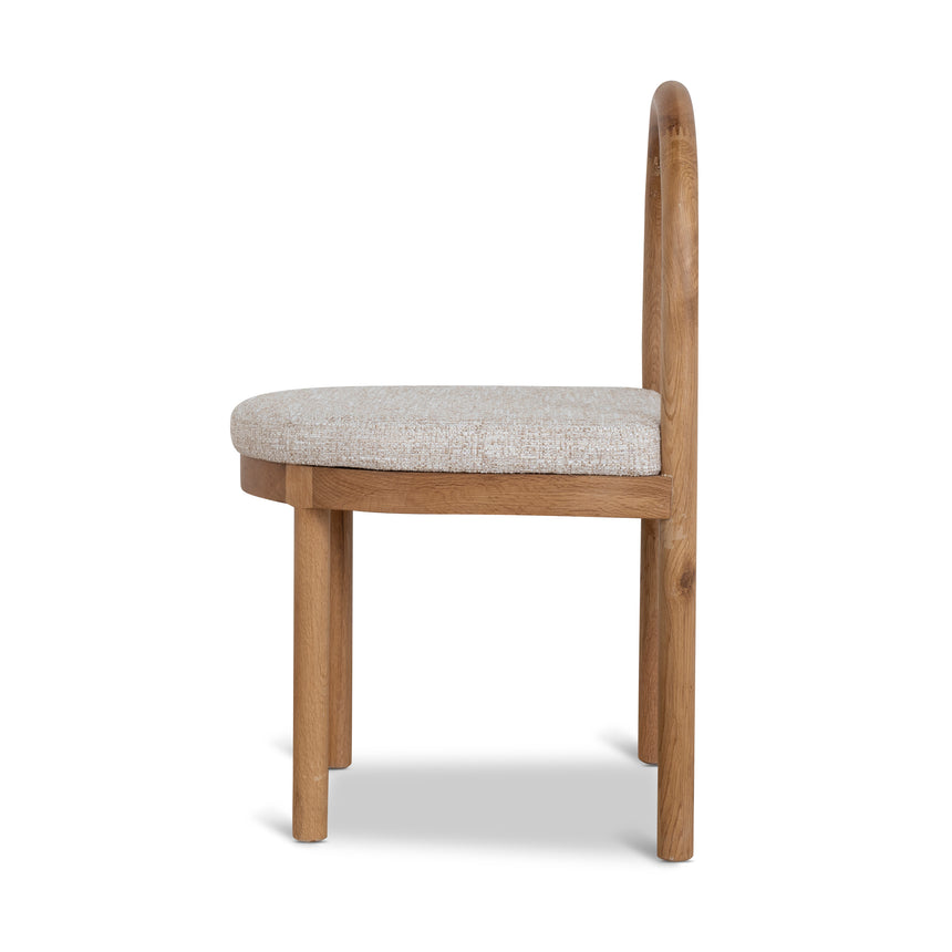 CDC10421-LJ Natural Dining Chair - Pale Beige (Set of 2)