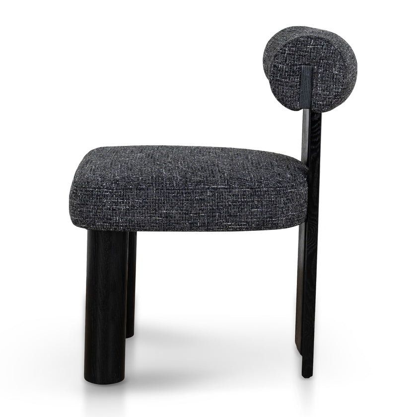 CDC10480-OLS Black Dining Chair - Field Charcoal (Set of 2)