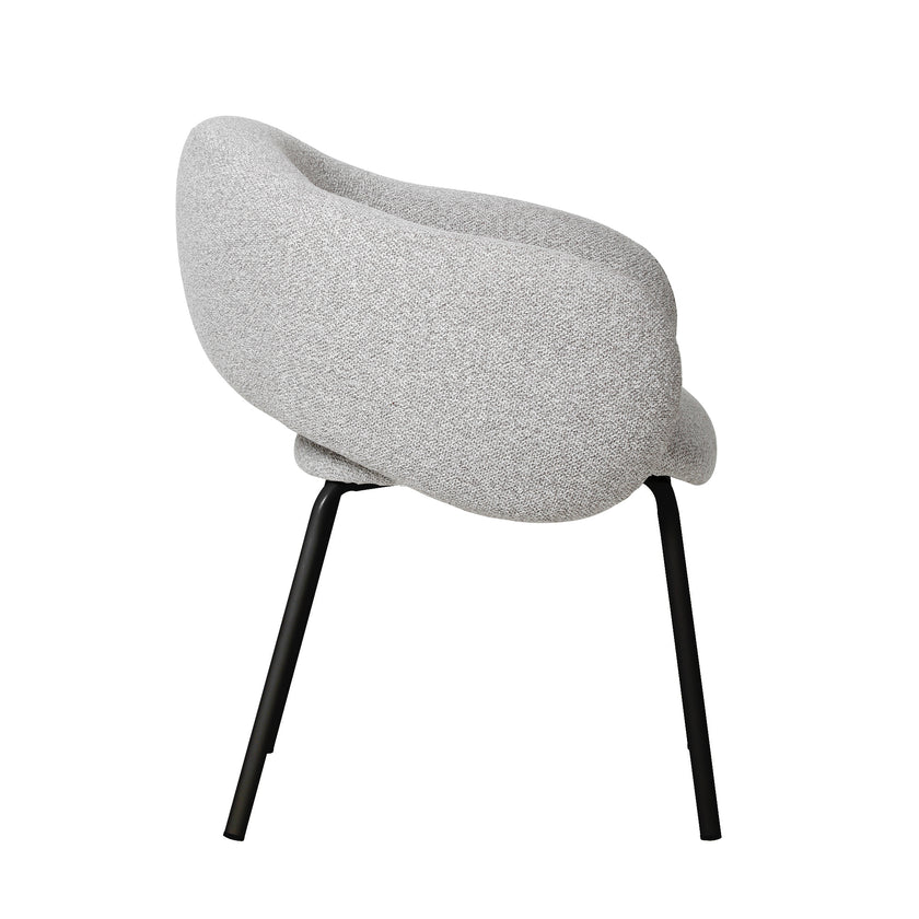 CDC10536-FH Black Dining Chair - Clay Grey (Set of 2)