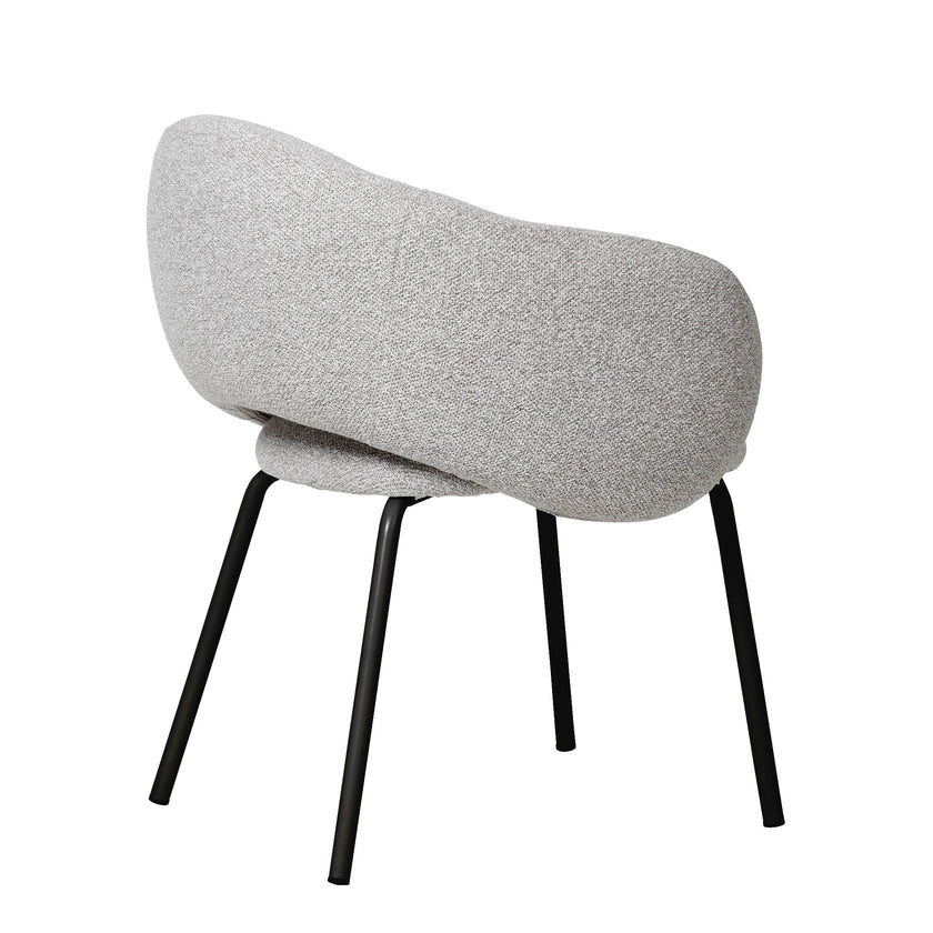 CDC10536-FH Black Dining Chair - Clay Grey (Set of 2)