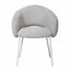 CDC10537-FH White Dining Chair - Clay Grey (Set of 2)