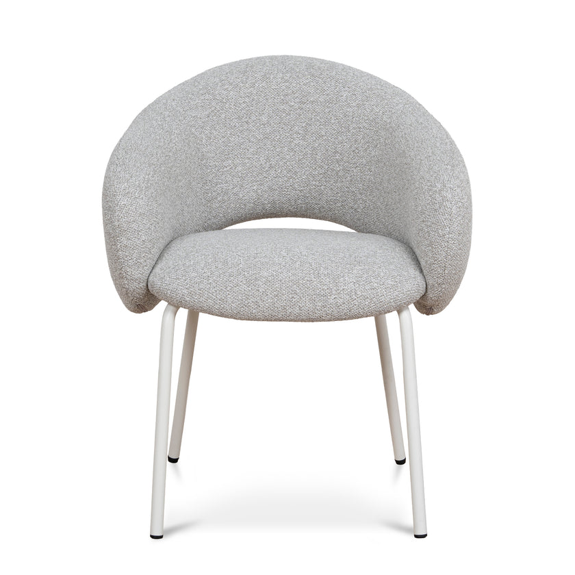 CDC10537-FH White Dining Chair - Clay Grey (Set of 2)