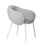 CDC10537-FH White Dining Chair - Clay Grey (Set of 2)