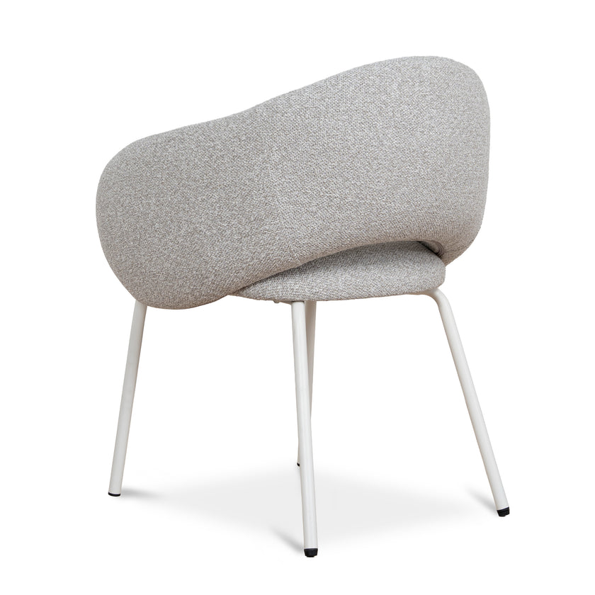 CDC10537-FH White Dining Chair - Clay Grey (Set of 2)