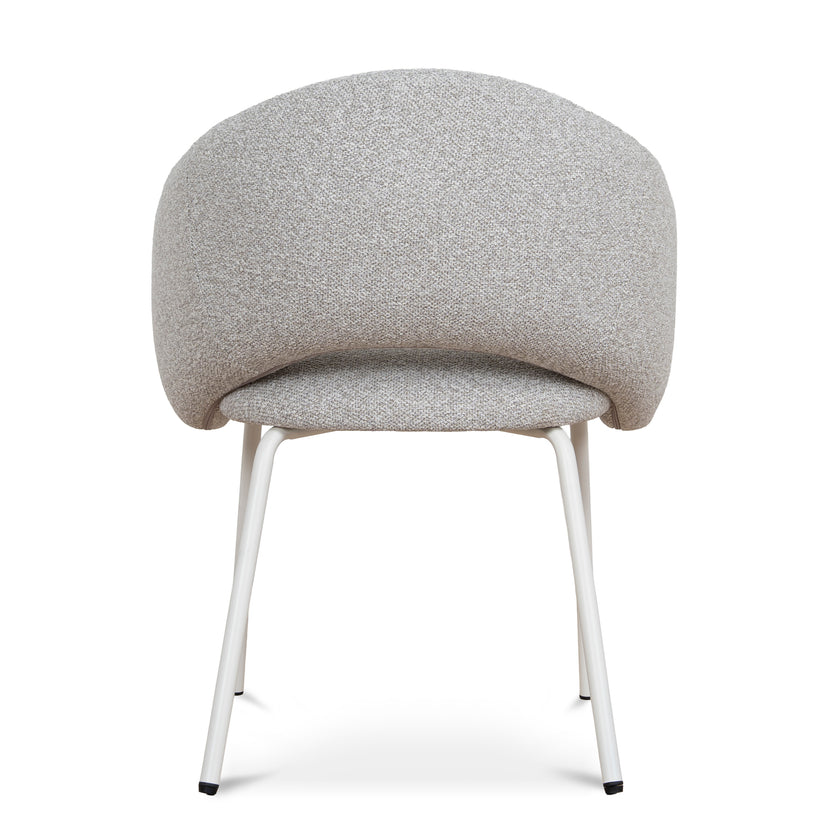 CDC10537-FH White Dining Chair - Clay Grey (Set of 2)