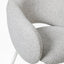 CDC10537-FH White Dining Chair - Clay Grey (Set of 2)