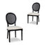 CDC10551-LJ Black ELM Dining Chair - Dawn Beige (Set of 2)