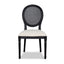 CDC10551-LJ Black ELM Dining Chair - Dawn Beige (Set of 2)